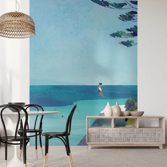 Wall Mural Vacation - Summer happiness by the turquoise blue sea - Rivers 