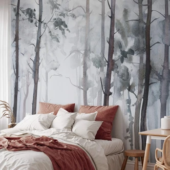 Wall Mural Watercolour Forest 