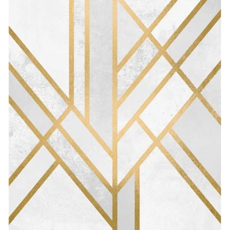 Wall Mural Fredriksson - Golden Geometry 