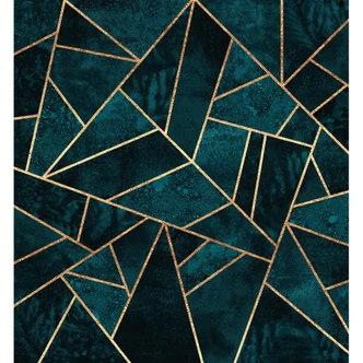 Wall Mural Fredriksson - Blue Green Emeralds 