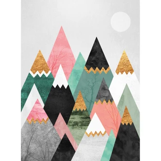 Wall Mural Fredriksson - Colourful Mountains 