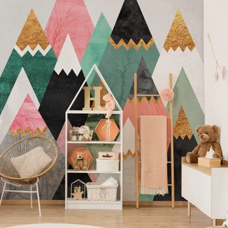 Wall Mural Fredriksson - Colourful Mountains 