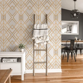 Wall Mural Fredriksson - Golden Geometry 