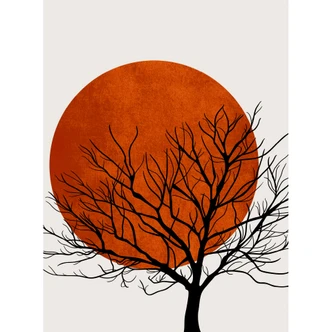 Wall Mural Kubistika - Warm Sunset 