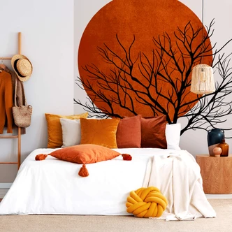 Wall Mural Kubistika - Warm Sunset 