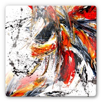 Niksic - Internal Eruption Glass art 