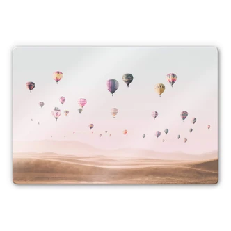 Glass Print Sisi & Seb - Hot Air Balloons 