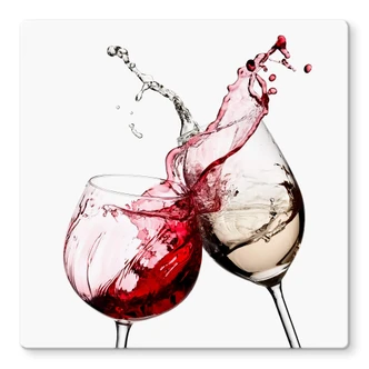 Wine Glasses - Square Glass art 