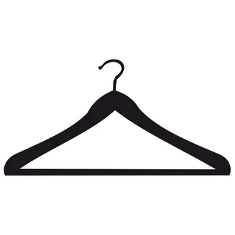 Hanger + Hooks (incl. 3 hooks) Wall sticker 
