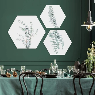 Hexagon - Alu-Dibond - Sisi & Seb - Eucalyptus 