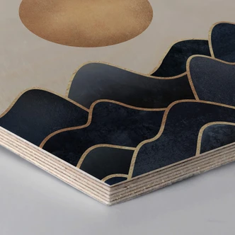 Hexagon Birch veneer - Fredriksson - Waves 