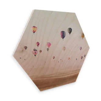 Hexagon Wood - Sisi & Seb - Hot Air Balloons 