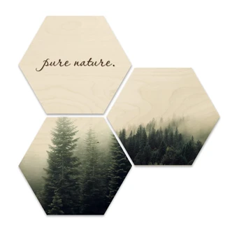 Hexagon Wood - Pure Nature 