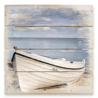 Beach Idyll - Wood Print 