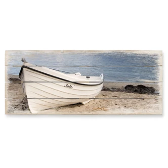 Beach Idyll - Panorama Wood Print 