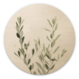 Wall Circle Wood Sisi & Seb - Olive Branch 