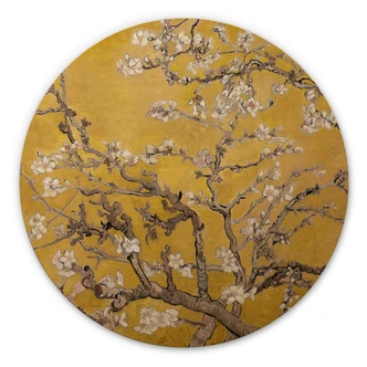 Wall Circle Wood van Gogh - Almond Blossom (ocher) 