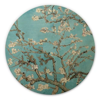 Wall Circle Wood van Gogh - Almond Blossom  