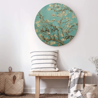 Wall Circle Wood van Gogh - Almond Blossom  