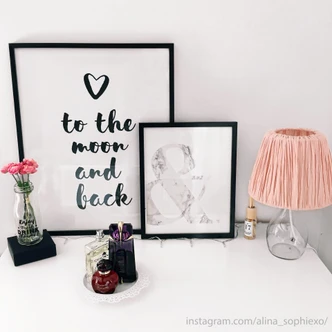 Poster Love to the moon and back 