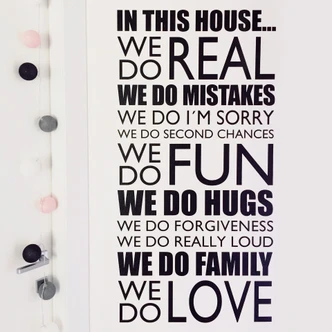 In this house... Wall sticker 