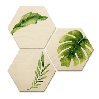 Hexagon Birch veneer Kvilis - Jungle 