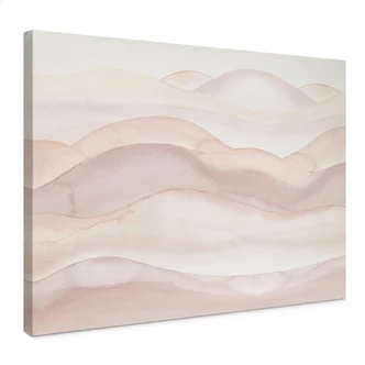 Canvas print Skandi - Gentle hills in watercolor - Bloomery Decor 