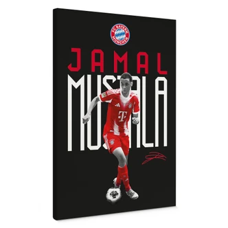 Canvas print FC Bayern player Jamal Musiala 2025/26 