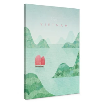 Canvas print Halong Bay on Vietnam travels - Rivers 