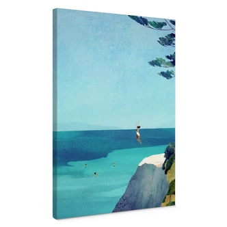 Canvas print Coast - Summer happiness by the turquoise blue sea - Rivers 