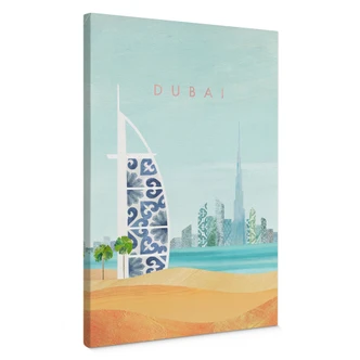 Canvas print Dubai beach - Burj Al Arab - Rivers 