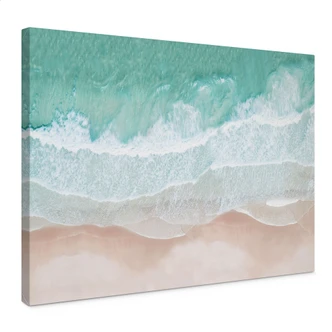 Canvas print Gentle waves on the beach - Sisi & Seb 