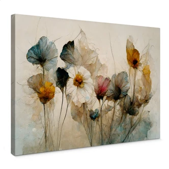 Canvas Print Treechild - Bouquet of Dried Flowers 