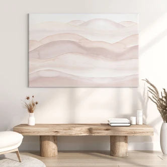 Canvas print Skandi - Gentle hills in watercolor - Bloomery Decor 