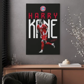 Canvas print FC Bayern player Harry Kane 2025/26 