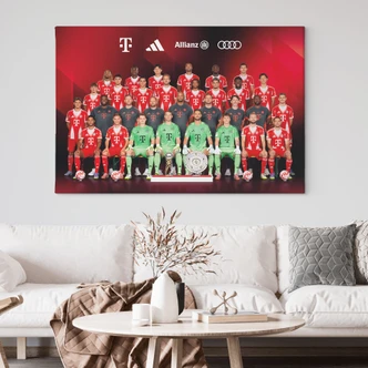 Canvas print FC Bayern team picture 2025/26 