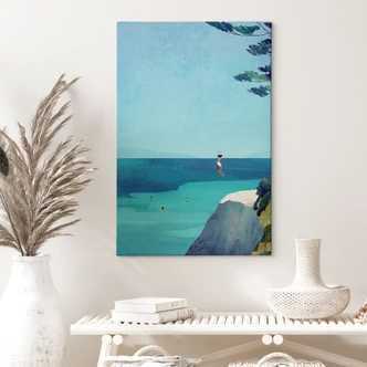 Canvas print Coast - Summer happiness by the turquoise blue sea - Rivers 