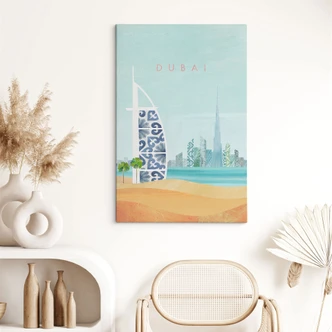 Canvas print Dubai beach - Burj Al Arab - Rivers 