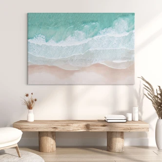 Canvas print Gentle waves on the beach - Sisi & Seb 