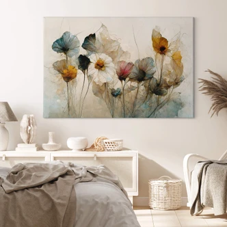 Canvas Print Treechild - Bouquet of Dried Flowers 