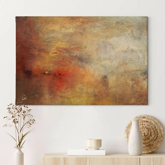 Turner - Sunset above a lake Canvas print 