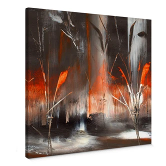 Niksic - fire and ashes Canvas print 