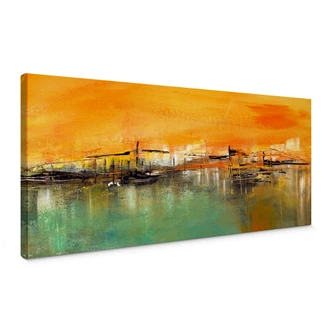Niksic - On the Waterfront  - Panorama Canvas print 
