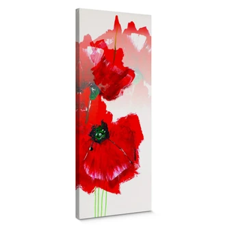 Niksic - Papaver Canvas print panorama 