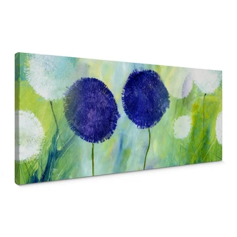 Canvas Print Niksic – Allium Purper – panorama 
