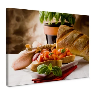 Italian Bruschetta Canvas print 