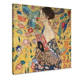 Gustav Klimt - Lady with Fan Canvas print 