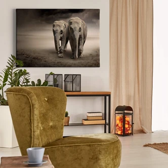 Elephants Canvas print 