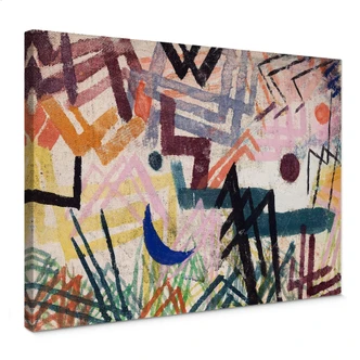 Paul Klee - Interplay of Forces in a Lech Riber Landscape Canvas print 