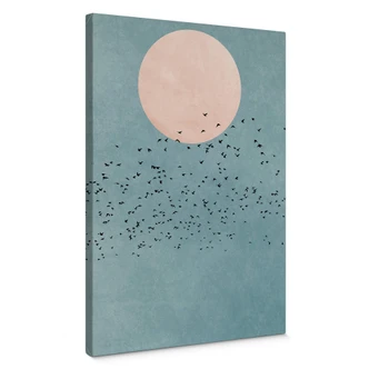 Canvas Print Kubistika - Moon 
